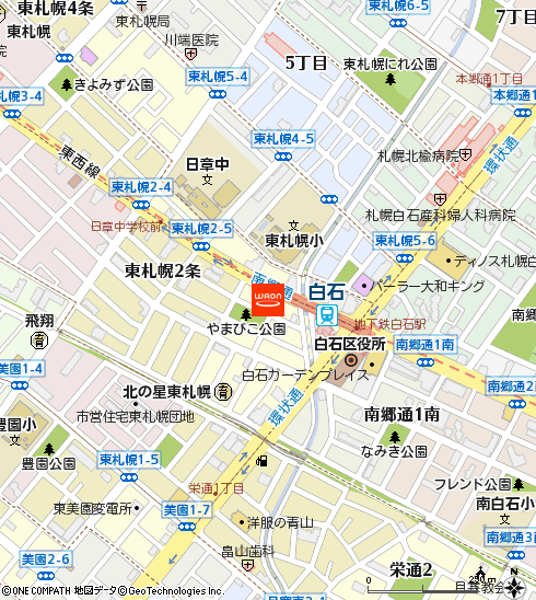 札幌あゆみ整骨院　白石院付近の地図